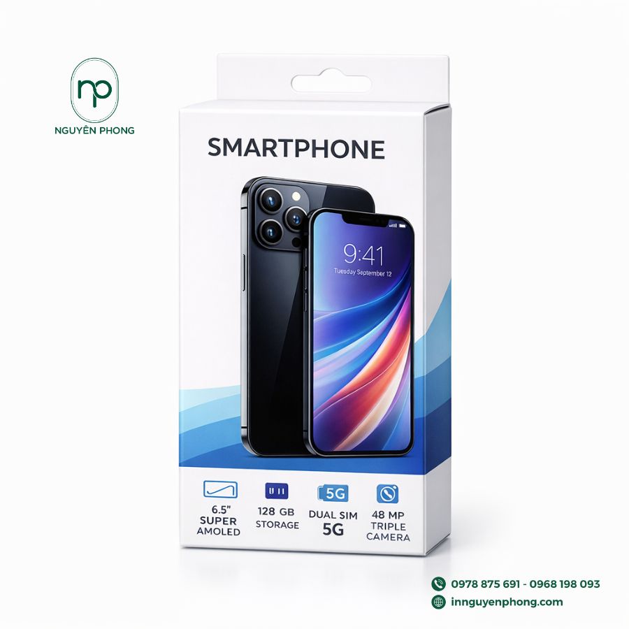 Hộp điện thoại được thiết kế tinh tế, sang trọng